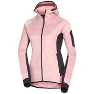 Bluzy sportowe damskie - Bluza damska Northfinder Coleen Rozmiar: XL / Kolor: różowy/czarny - miniaturka - grafika 1