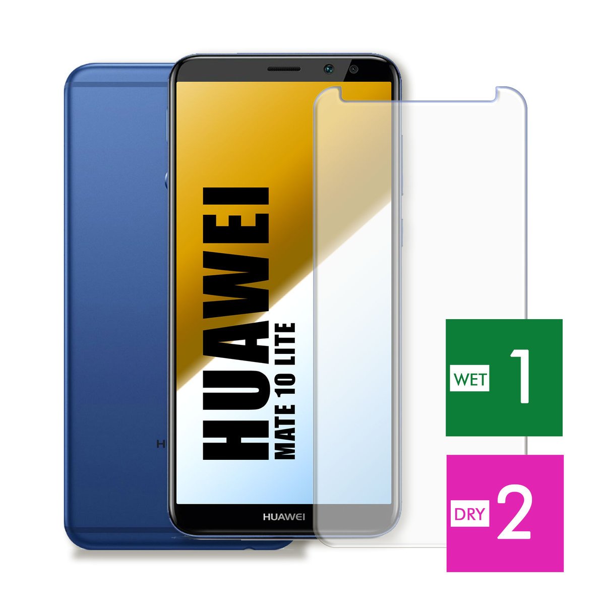 WZMOCNIONE SZKŁO DO HUAWEI MATE 10 LITE SZYBKA HARTOWANE 9H JAKOŚĆ