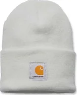 Czapki damskie - Carhartt Czapka Carhartt Acrylic Watch Hat winter white - miniaturka - grafika 1