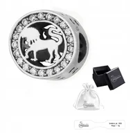 Bransoletki - Charms srebro pr 925 Element do Bransolet Modułowych Znak Zodiaku Lew - miniaturka - grafika 1