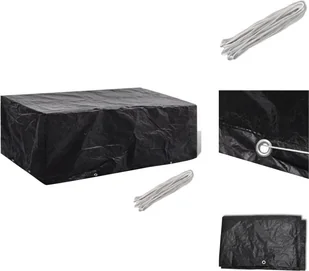 vidaXL Pokrowiec na meble ogrodowe 8 oczek 200×160×70 cm - Pokrowce ochronne na meble ogrodowe - Pokrowce na meble ogrodowe - miniaturka - grafika 1