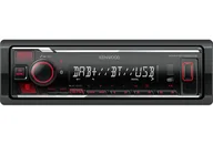 Radia samochodowe - Kenwood Electronics KMM-BT408DAB radio samochodowe Czarny 88 W Bluetooth - miniaturka - grafika 1
