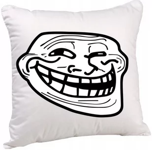 TROLL FACE PODUSZKA ŚMIESZNA PREZENT 3152 40x40 CM - Moda i Uroda OUTLET - miniaturka - grafika 1