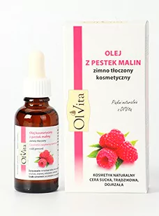 OL'VITA Olej Z Pestek Malin Zimno tłoczony Kosmetyczny 30ml - OL'VITA 4549 - Olejki do ciała i włosów - miniaturka - grafika 4