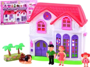 Jokomisiada Rozkładany rodzinny Domek + meble i lalki - Domki dla lalek - miniaturka - grafika 1