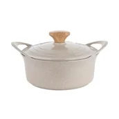 Garnki - Garnek aluminiowy FLORINA Oslo 24CM 4,3L Kremowy  | Raty - miniaturka - grafika 1