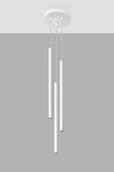 Lampy sufitowe - Sollux Lighting Lampa wisząca PASTELO 3P biała - miniaturka - grafika 1