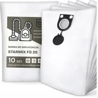Worki do odkurzaczy - 10x Worek do Odkurzacza Starmix Fb 25 Syntetyczny Tekstylny Worki Duży G9 - miniaturka - grafika 1