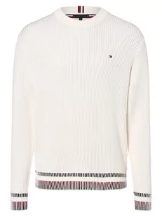Tommy Hilfiger - Sweter męski, biały - Swetry męskie - miniaturka - grafika 1