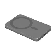 Powerbanki - POWER BANK indukcyjny Kruger&Matz 5000 mAh Mag Safe szary - miniaturka - grafika 1