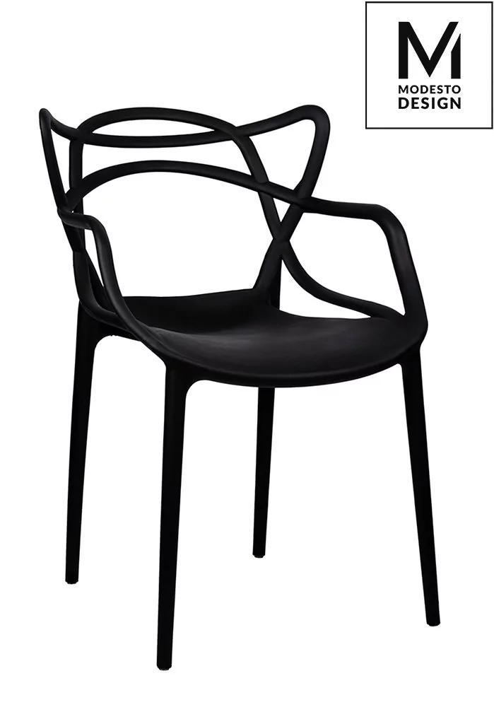 Modesto Design MODESTO krzesło HILO czarne - polipropylen PP044.BLACK