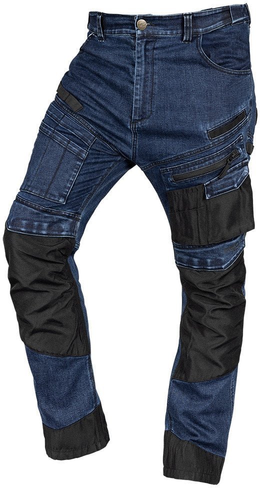 Neo Spodnie robocze DENIM, wzmocnienia Oxford, granatowe, rozmiar M