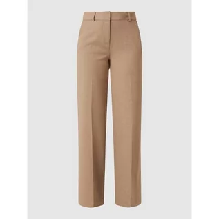 Spodnie damskie - Spodnie materiałowe z dodatkiem streczu model Frita - Selected Femme - grafika 1