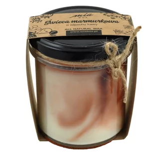 MIA BOX Świeca marmurkowa o zapachu Kawy 240g - Świece - miniaturka - grafika 1