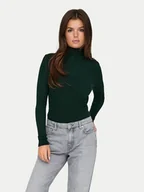 Swetry damskie - ONLY Golf Karol 15165075 Zielony Slim Fit - miniaturka - grafika 1