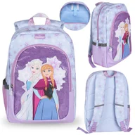 Plecaki szkolne i tornistry - DISNEY Kraina Lodu Anna i Elsa Niebieski plecak dla dziewczynki, plecak szkolny z odblaskami, przegroda na laptopa - miniaturka - grafika 1