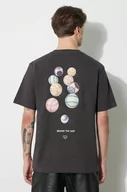 Koszulki męskie - Filling Pieces t-shirt bawełniany T-shirt Petanque męski kolor szary z nadrukiem 74434031268 - miniaturka - grafika 1