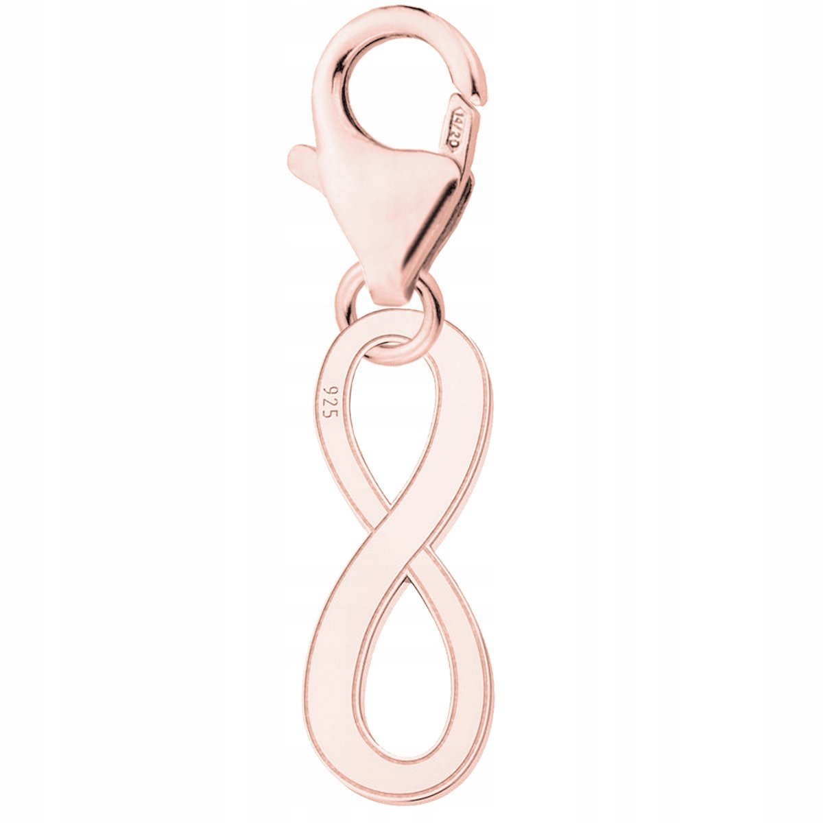 Zawieszka Nieskończoność różowe złoto 925