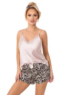 Piżamy damskie - Piżama Sheila 1/2 Beż - miniaturka - grafika 1