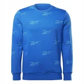 Bluzy męskie - REEBOK - BLUZA MĘSKA - RI AOP CREW IB8449 bluza z długim rękawem - miniaturka - grafika 1