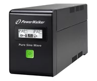 Zasilacze awaryjne UPS - Power Walker LINE-INTERACTIVE (600VA/360W, 2x Schuko, LCD, AVR) - miniaturka - grafika 1