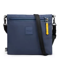 Torby podróżne - Torba miejska antykradzieżowa Pacsafe Go Crossbody Pouch 3,5L Coastal Blue - miniaturka - grafika 1