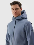 Kurtki męskie - Kurtka męska softshell wiatroodporna 4F 4FWAW24TSOFM283-32S Granatowy - miniaturka - grafika 1
