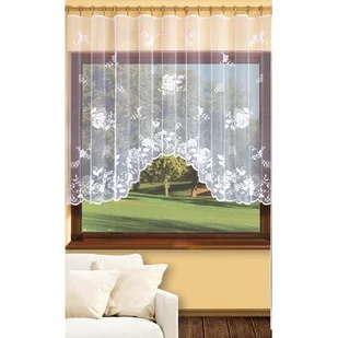 Firana żakardowa HELENA 300 x 150 cm biała - Firany - miniaturka - grafika 1