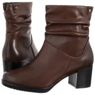 Botki damskie - Botki Brązowe BT 25636-S (SL579-a) Sergio Leone - miniaturka - grafika 1