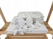 Pościel dla dzieci - Pościel wafelkowa 5-elementowa w kolorze białym – gąski. Wiklinopol - miniaturka - grafika 1