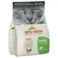 Sucha karma dla kotów - Almo Nature Holistic Anti Hairball kurczak i ryż 4 kg - miniaturka - grafika 1