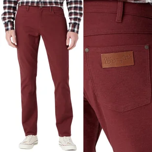 Wrangler GREENSBORO Dahlia BORDOWE MATERIAŁOWE CIEPŁE SPODNIE W33 L34 - Spodnie męskie - miniaturka - grafika 1