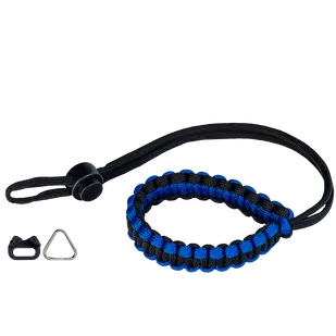 Genesis Gear Pasek nadgarstkowy paracord czarno niebieski - Torby fotograficzne i futerały - miniaturka - grafika 1