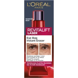Loreal Revitalift Laser Eye Bag Instant Eraser, Krem pod oczy - Kosmetyki pod oczy - miniaturka - grafika 1