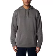 Bluzy męskie - Columbia Męska bluza z kapturem CSC Basic Logo II, City Grey Hthr, markowa grafika Shadow, XXL, City Grey Hthr, markowa grafika cieni, XXL - miniaturka - grafika 1