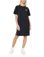 Sukienki - Armani Exchange Damska sukienka z haftowanym logo z przodu, Czarny, M - miniaturka - grafika 1