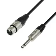 Akcesoria do nagłośnienia - Adam Hall Cables 4 Star Series - Microphone Cable REAN XLR żeński / 6.3 mm Jack mono 10.0 m przewód mikrofonowy K4MFP1000 - miniaturka - grafika 1