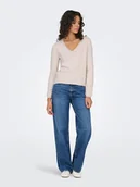 Swetry damskie - ONLY Sweter w kolorze beżowym - miniaturka - grafika 1