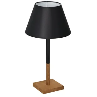 Luminex Table lamps 3749 Lampa stołowa lampka 1x60W E27 czarny/naturalny/biały - Lampy stojące - miniaturka - grafika 1
