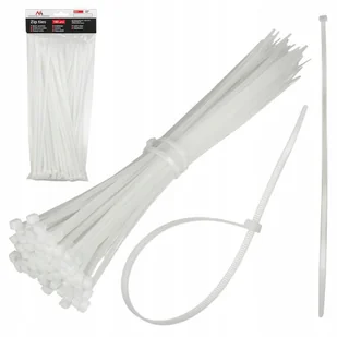 Maclean Organizer Opaski zaciskowe 100 sztuk MCTV-461 W białe 2.5x100mm MCTV-461 W - Pozostałe akcesoria sieciowe - miniaturka - grafika 3