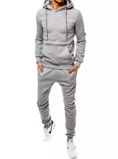 Dres męski jasnoszary Dstreet AX0384-XXL - Dresy męskie - miniaturka - grafika 1