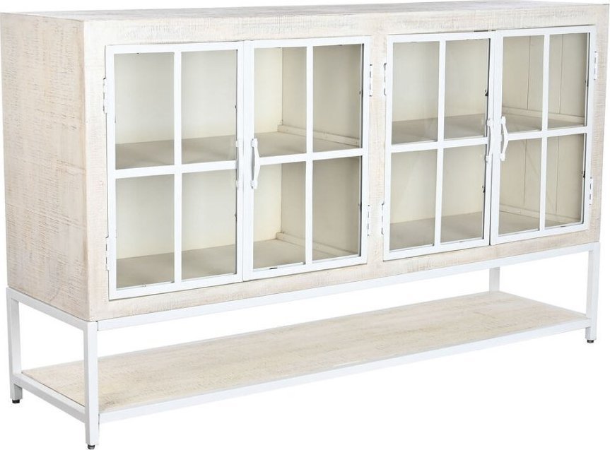DKD Home Decor Kredens DKD Home Decor 170 x 45 x 100 cm Metal Biały Drewno mango