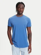 Koszulki męskie - G-Star Raw T-Shirt Text Back D25971-2653 Niebieski Relaxed Fit - miniaturka - grafika 1