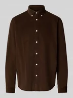 Koszule męskie - Koszula sztruksowa o kroju regular fit z czystej bawełny model ‘DANNI’ - miniaturka - grafika 1