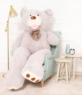 Maskotki i pluszaki - DUŻY WIELKI MIŚ PLUSZOWY PLUSZAK PRZYTULANKA 250CM AMIGO SZARY - miniaturka - grafika 1