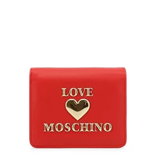 Portfele - Love Moschino, portfel damski, kolekcja jesień-zima 2021, Czerwona, U - grafika 1