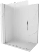 Ścianki i drzwi prysznicowe - Mexen Velar ścianka prysznicowa rozsuwana Walk-in 130 x 200 cm, szron 8 mm, chrom - 871-130-000-33-01 - miniaturka - grafika 1