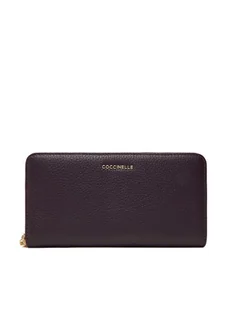 Coccinelle Duży Portfel Damski MW5 Metallic Soft E2 MW5 11 04 01 Fioletowy - Portfele - miniaturka - grafika 1