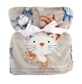 Koce i narzuty dla dzieci - Kocyk 75 x 100 Mikrofibra z Haftem Ricco RI6A - miniaturka - grafika 1