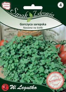 Legutko Gorczyca sarepska - Nasiona na kiełki - miniaturka - grafika 1